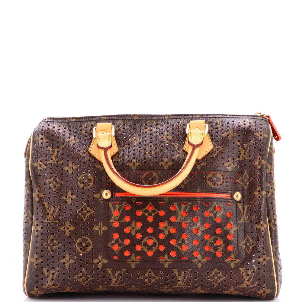Louis Vuitton 30 Speedy Handbag Perforated Monogram Canvas